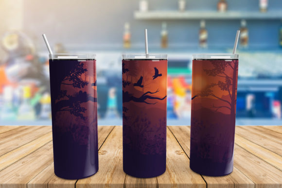20 Oz Hunting Tumbler Warp: Graphics & Print Templates