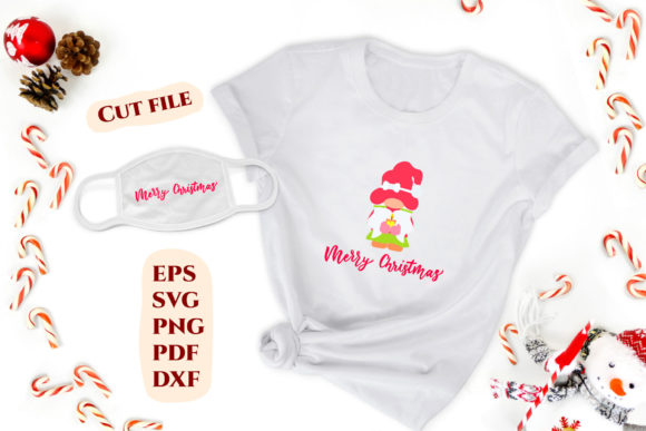 Christmas Girl Gnomes for T-shirt. SVG