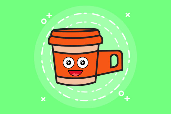 Coffee Cup Breakfast Kawaii Graphics