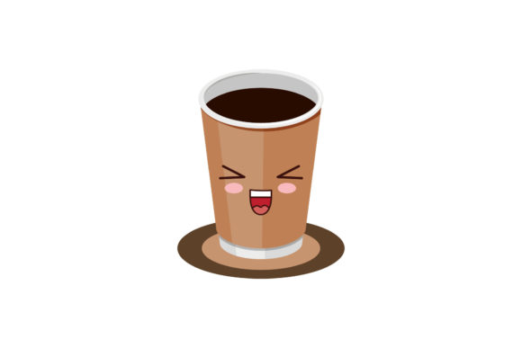 Coffee Cup Drink Kawaii: Graphics for Local Branding