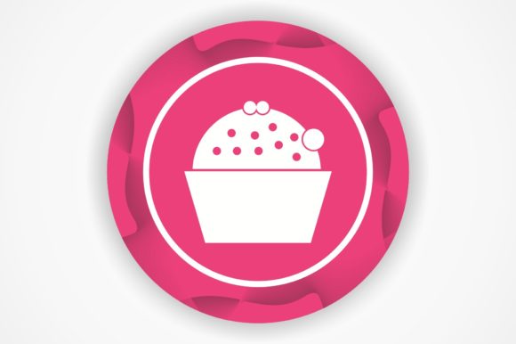 Cup Cake Icon for Graphics and Icons