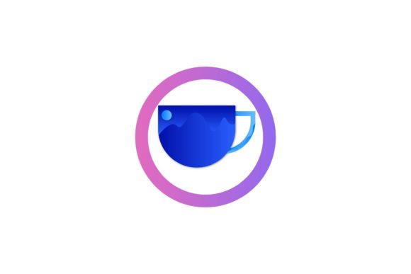 Cup Gradient Style Graphics Freebies