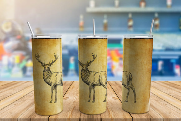 Deer Hunting Tumbler Graphics and Print Templates