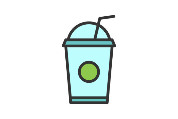 Juice Cup Filled Line Icon: Graphics & Icons for Branding