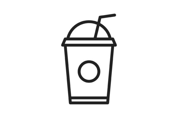 Juice Cup Line Icon: Graphics and Icons for Creative Projects