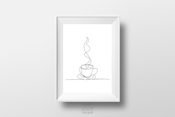 Minimal Coffee Cup One Line Drawing: Graphics and Illustrations for Real Projects