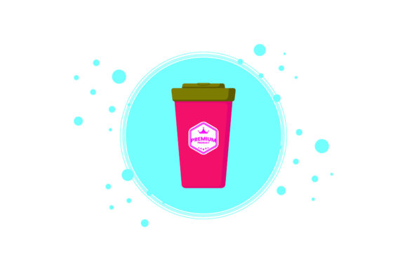 Tumbler Concept Mug Circle Bubble Graphics