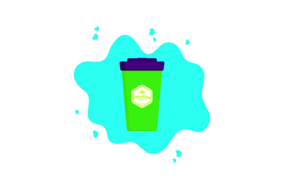 Tumbler Concept Mug Cloud Bubble Graphics Freebies