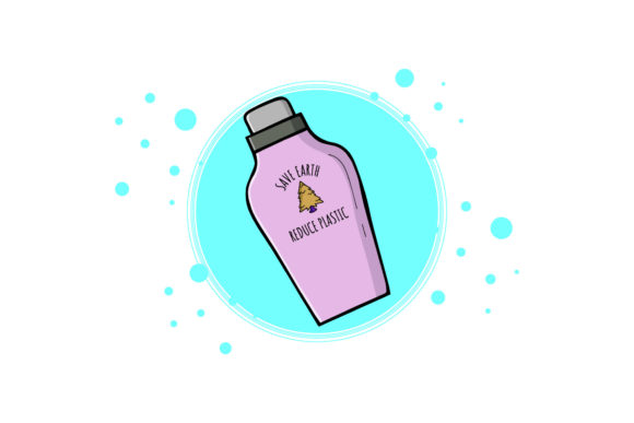 Tumbler Container Circle Bubble Graphics