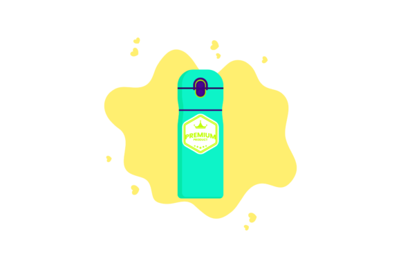 Tumbler Design Bottle Cloud Bubble Graphics