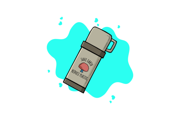 Tumbler Hot Water Cloud Bubble Graphics and Icons