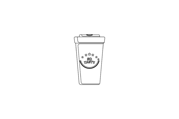 Tumbler Mug Drink Outline Graphics