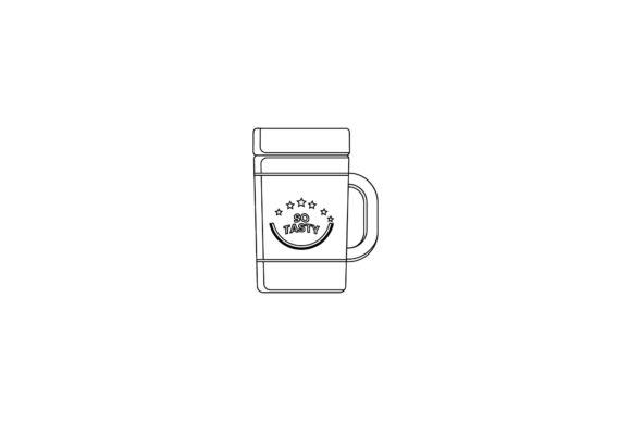 Tumbler Mug Glass Outline Graphics