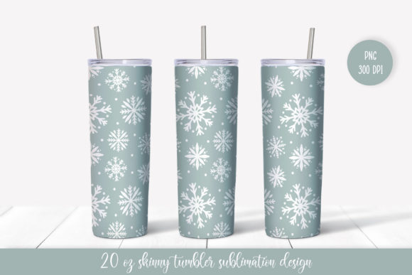 Winter Tumbler Sublimation Design Graphics