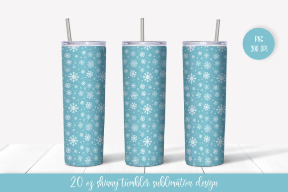 Winter Tumbler Sublimation Wrap: Graphics & Crafts for Small Business